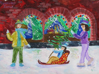зима, рождество