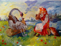 Журавль и Лисица