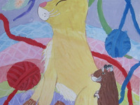 кот и мышка