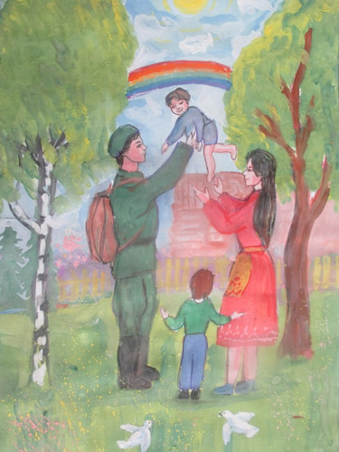 Возвращение с войны, день Победы
