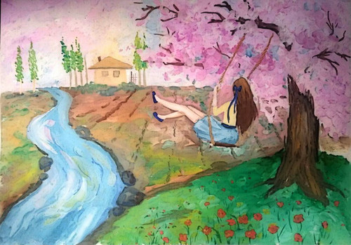 весна, Качели