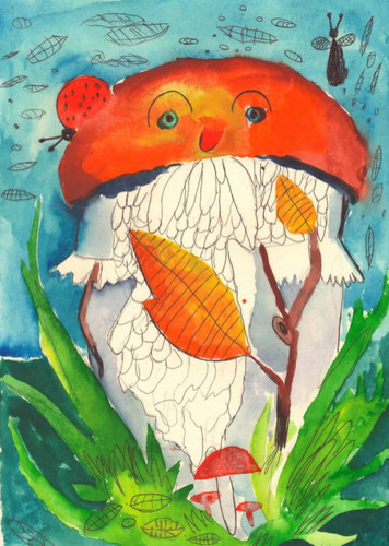 рисунок, акварель