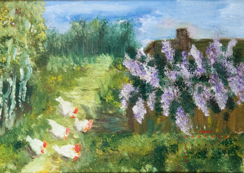 Сирень у дома